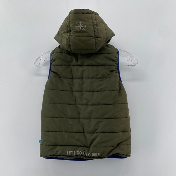 🎁5/$25 LIEF Fashion Vest Boys Size 7 My Super jacket Insulated Removable Hood - Picture 6 of 13